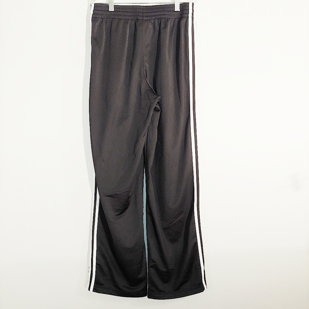 Adidas track pants black with white trim